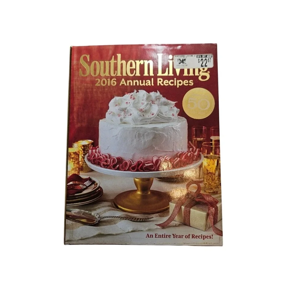 Southern Living 2016 Annual Recipes Hardcover Cookbook 50th Anniversary Edition